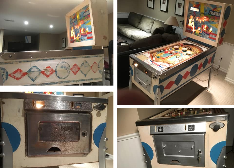 Réparation et restauration de cabinet de machines a boules / Pinball cabinet painting and Restoration